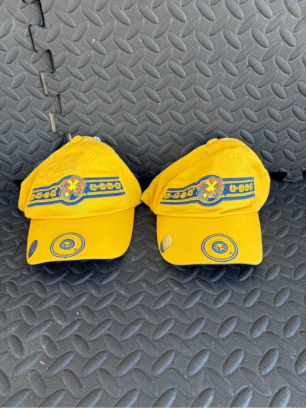 América  Aguilas Yellow Cotton Baseball Cap with Team Crest Unixes